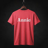 Annie Cast T-Shirt back (Red)