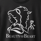 Beauty and the Beast Cast T-Shirt logo (Black)