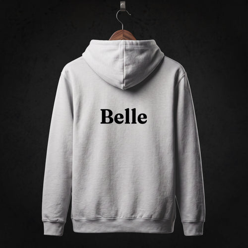 Beauty and the Beast Cast Hoodie back (Heather Grey)