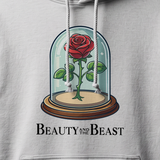 Beauty and the Beast Cast Hoodie logo (Heather Grey)