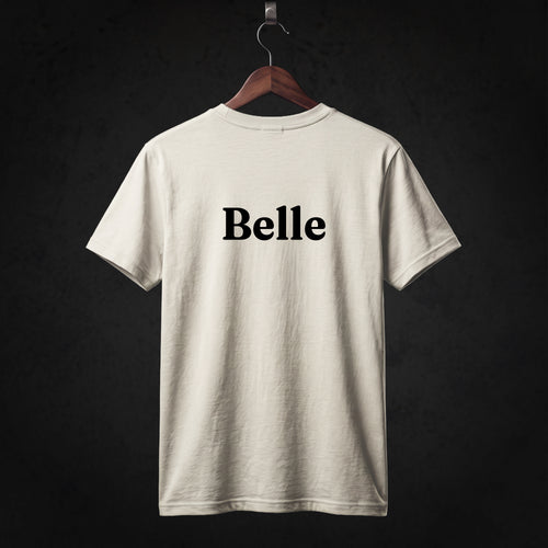 Beauty and the Beast Cast T-Shirt back (Natural)