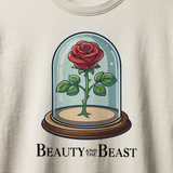 Beauty and the Beast Cast T-Shirt logo (Natural)