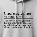 Choreographer Definition Hoodie logo