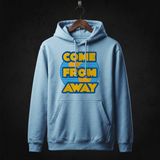 Come From Away Cast Hoodie front (Sky Blue)