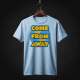 Come From Away Cast T-Shirt front (Sky Blue)