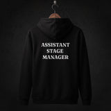 Assistant Stage Manager Hoodie back (Black)