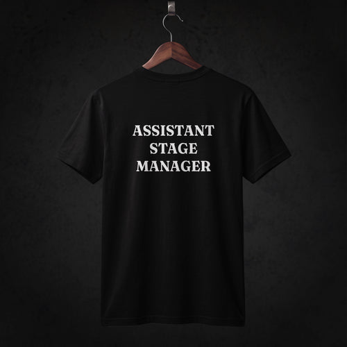 Assistant Stage Manager T-Shirt back (Black)