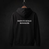 Deputy Stage Manager Hoodie back (Black)