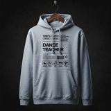 Dance Teacher Hoodie front (Sky Blue)