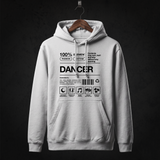 Dancer Hoodie front (White)