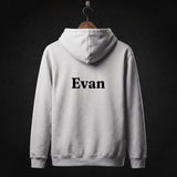 Dear Evan Hansen Cast Hoodie back (Heather Grey)