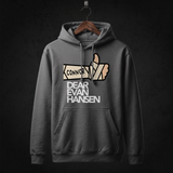 Dear Evan Hansen Cast Hoodie front (Charcoal)
