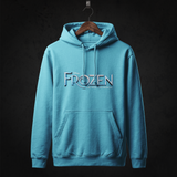 Frozen Cast Hoodie front (Turquoise)
