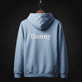 Grease Cast Hoodie back (Sky Blue)