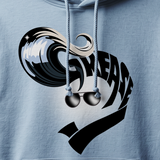 Grease Cast Hoodie logo (Sky Blue)