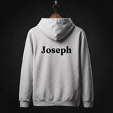 Joseph and the Amazing Technicolor Dreamcoat Cast Hoodie back (Heather Grey)