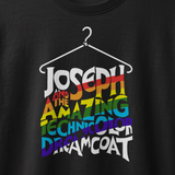 Joseph and the Amazing Technicolor Dreamcoat Cast T-Shirt logo (Black)
