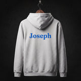 Joseph and the Amazing Technicolor Dreamcoat Cast Hoodie back (Heather Grey)