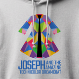Joseph and the Amazing Technicolor Dreamcoat Cast Hoodie logo (Heather Grey)