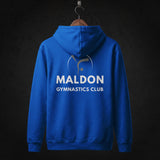 Maldon Gymnastics hoodie blue back