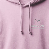 Maldon Gymnastics hoodie pink front detail