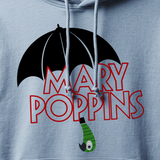 Mary Poppins Cast Hoodie logo (Sky Blue)