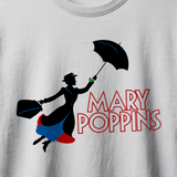 Mary Poppins Cast T-Shirt logo (White)