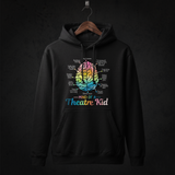 Mind of a Theatre Kid Hoodie front (Black)
