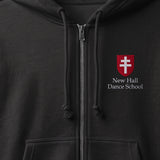 New Hall Dance hoodie front detail