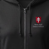 New Hall Dance women's zoodie front detail