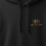 Offspringers Hoodie front detail (Black)