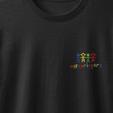 Offspringers T-Shirt front detail (Black)
