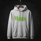 Shrek Cast Hoodie front (Heather Grey)