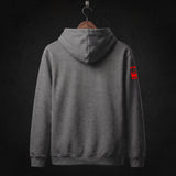 Springers Hoodie back (Heather Grey)