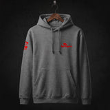 Springers Hoodie front (Heather Grey)