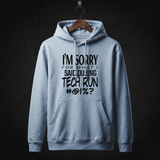 Tech Run Hoodie front (Sky Blue)