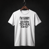 Tech Run T-Shirt front (White)