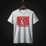 We Will Rock You Cast T-Shirt front (White)