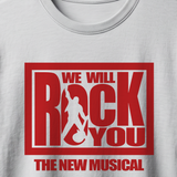 We Will Rock You Cast T-Shirt logo (White)