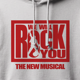 We Will Rock You Cast Hoodie logo (White)