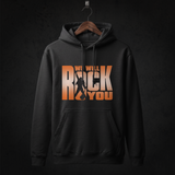 We Will Rock You Cast Hoodie front (Black)